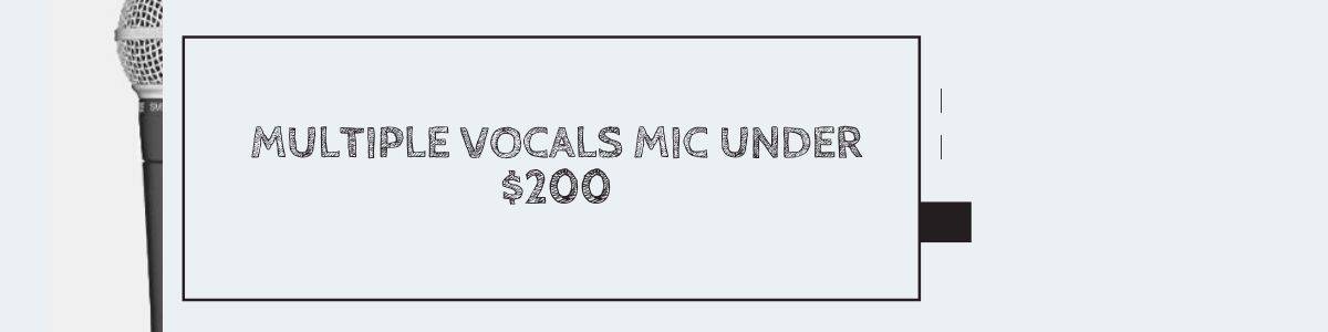 Multiple Vocals Mic Under $200