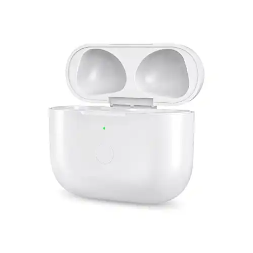 CIVPOWER Newest Charging Case Replacement Compatible with Air Pods 3rd Generation, Wireless Air Pods 3 Charger Case with Pairing Sync Button Without Earbuds, White