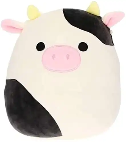 Squishmallows Official Kellytoy Plush Farm Squad Squishy Soft Plush Toy Animals (7.5 inch, Connor The Cow) (7.5 inch)