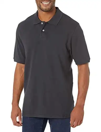 Amazon Essentials Men's Regular-Fit Cotton Pique Polo Shirt (Available in Big & Tall)