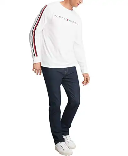 Tommy Hilfiger Men's Long Sleeve Cotton Graphic T-Shirt