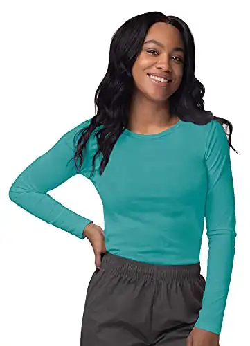 Sivvan Scrubs for Women - Long Sleeve Comfort Underscrub Tee