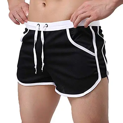 Rexcyril Men's Running Workout Bodybuilding Gym Shorts Athletic Sports Casual Short Pants