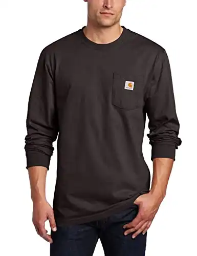 Carhartt Men's Loose Fit Heavyweight Long-Sleeve Pocket T-Shirt