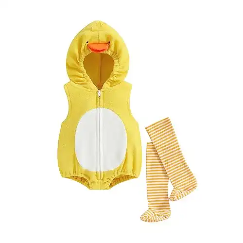 VISGOGO Toddler Infant Baby Boy Girl Avocado Pineapple Fruit Fancy Costume Hooded Romper Jumpsuit Legging 2Pcs Outfit