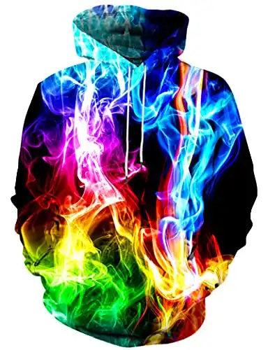 Hgvoetty Unisex 3D Novelty Hoodies for Men Women Cool Graphic Pullover Sweatshirts with Pockets