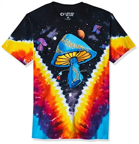 Liquid Blue Men's Plus-Size Space Shroom T-Shirt