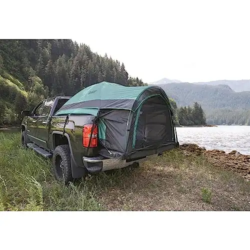 Guide Gear Compact Truck Tent for Camping, Camp Tents for Pickup Trucks, Fits Truck Bed Length 72-74", Waterproof Rainfly Included, Sleeps 2